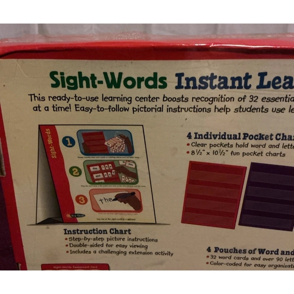 Lakeshore Sight Words Instant Learning Center Educational Homeschool EE187, NISB - Picture 14 of 15